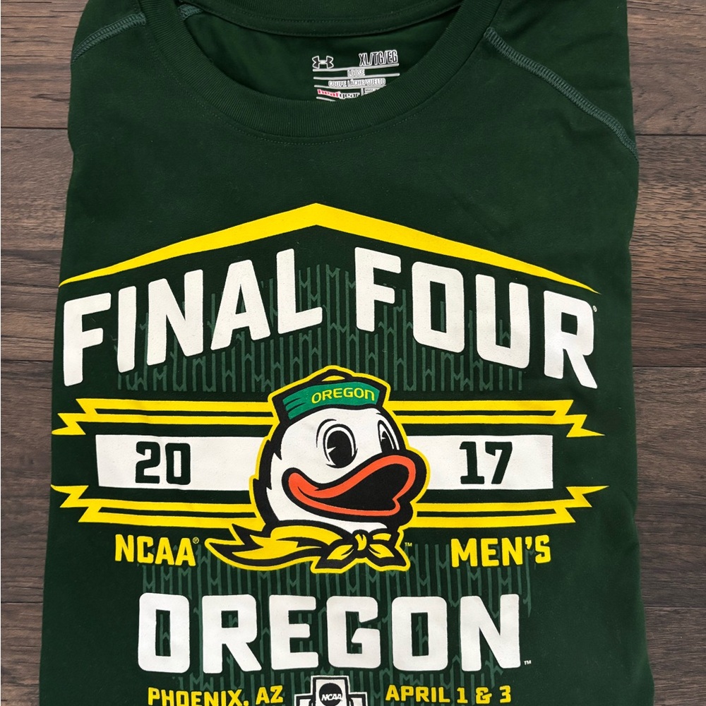 Oregon Ducks Under Armour Men's Green Final Four T-Shirt